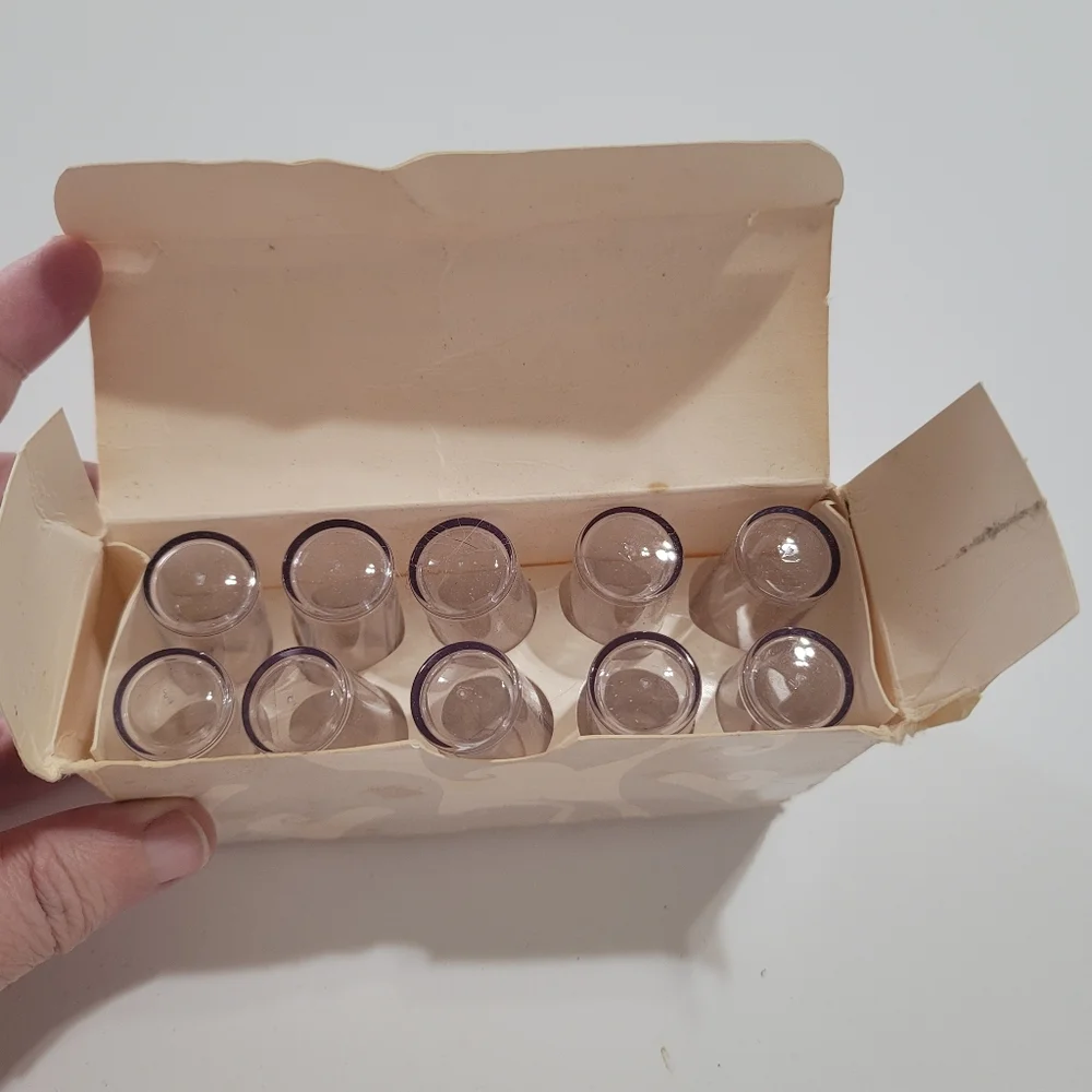 Set of 10 New in Box Mary Kay Clear‎ Acrylic Lipstick Caps Tops